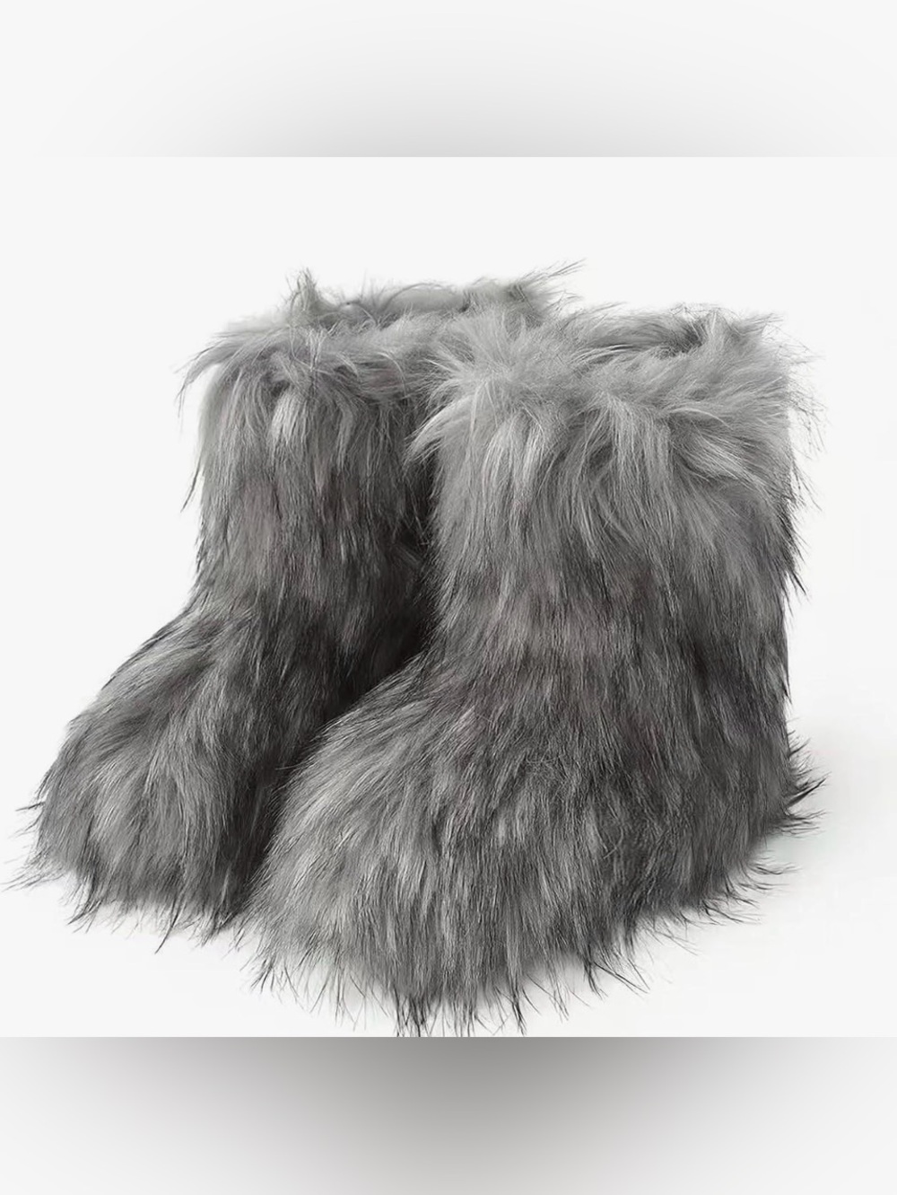 Fun faux fur boots Y2K size 8.5